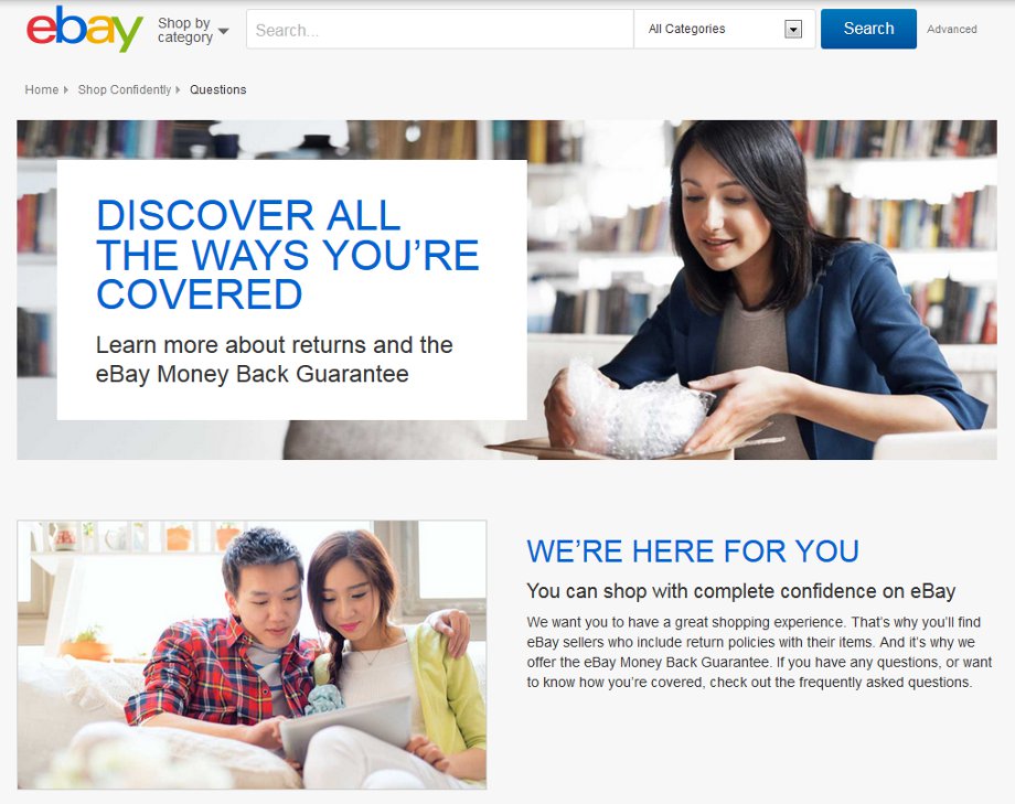 Программа защиты покупателей на eBay Программа защиты покупателей на eBay
