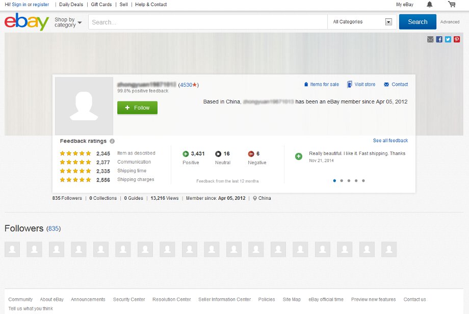 Знамоство с системой рейтингов на eBay